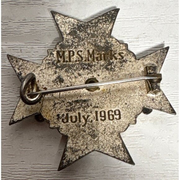 Southmead Group Hospital Enrolled Nurse Pin Bristol UK July 1969 Green Ham - Picture 3 of 4